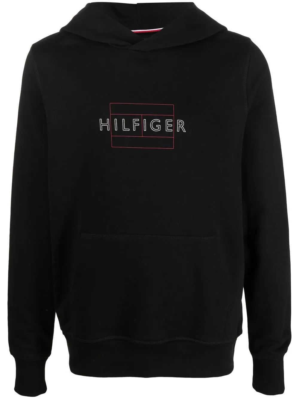 

Tommy Hilfiger logo-print organic cotton hoodie - Black