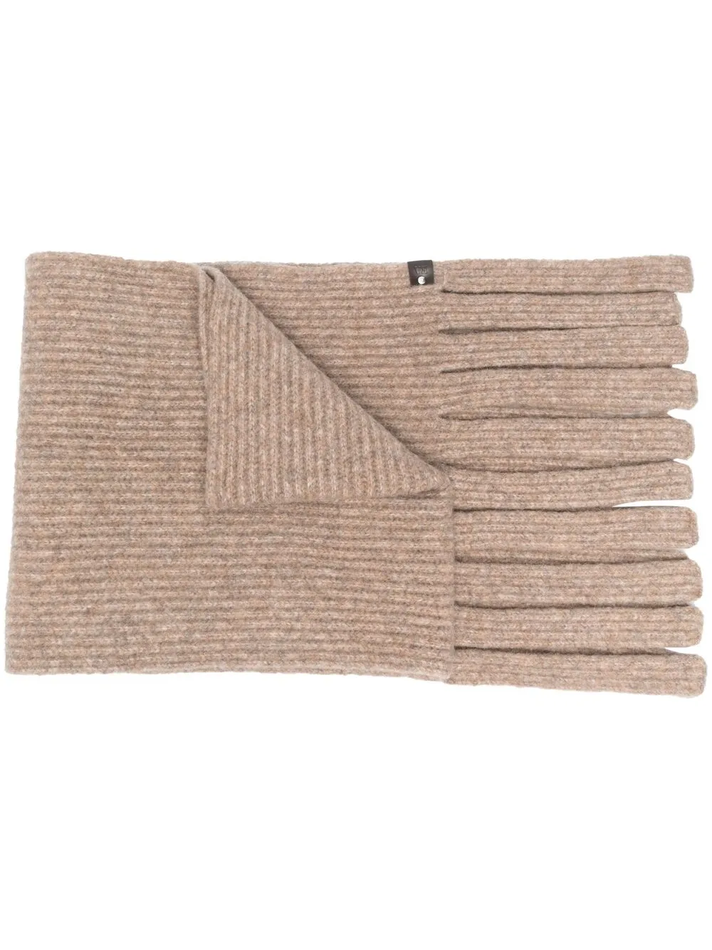 

Emporio Armani ribbed-knit scarf - Neutrals