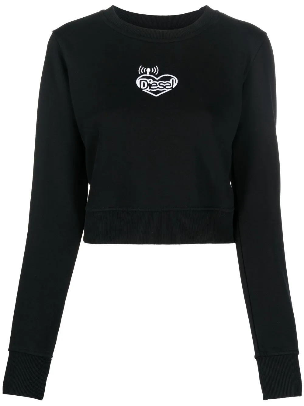 

Diesel cotton embroidered-logo sweatshirt - Black