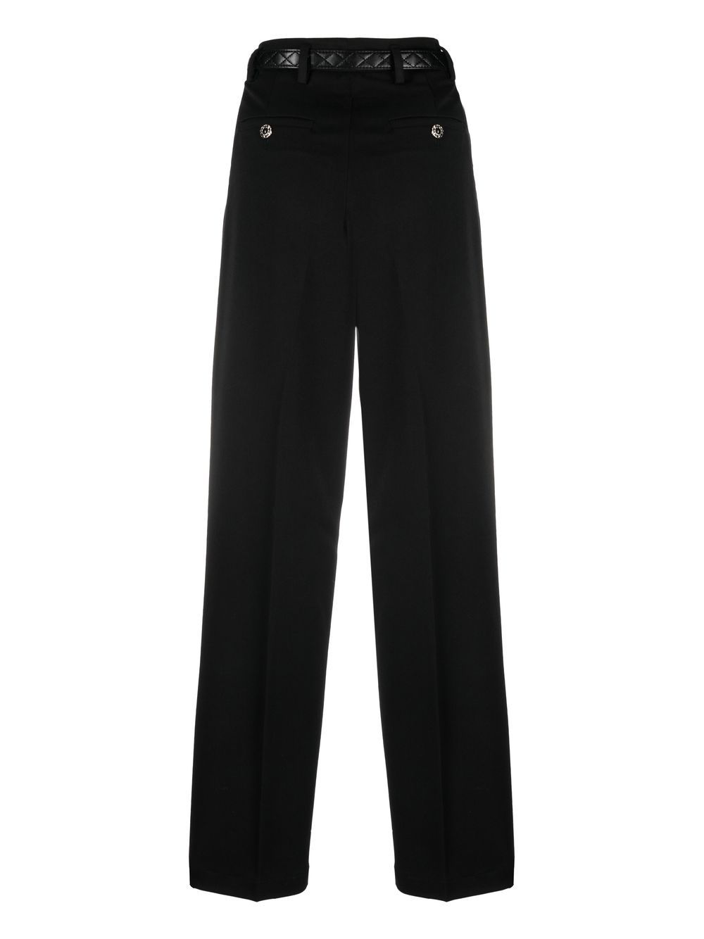 Shop Liu •jo Straight-leg Tailored Trousers In Black