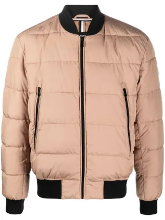 Boss quilted bomber jacket clearance