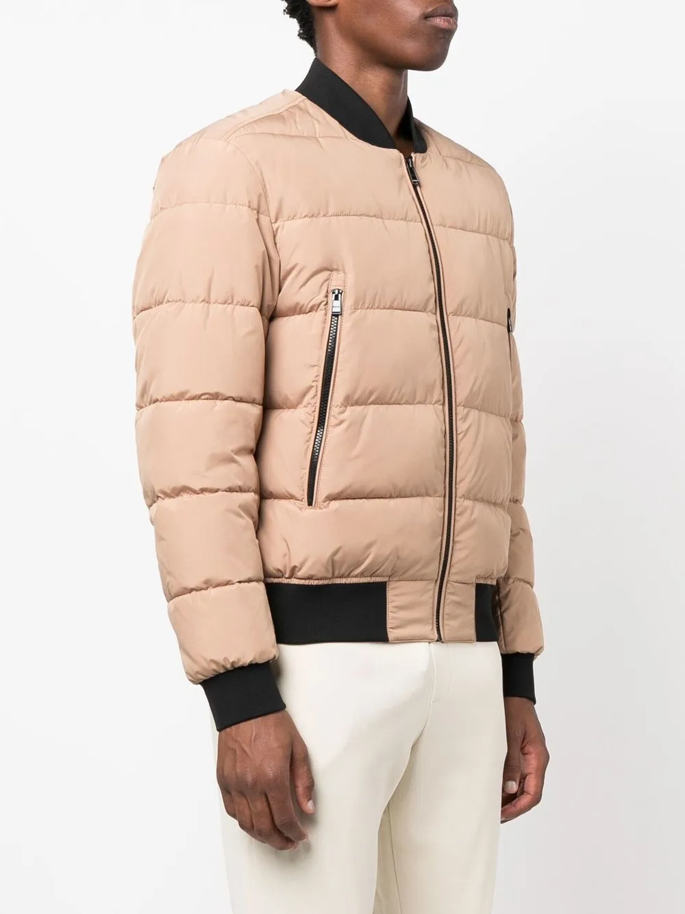 Boss quilted bomber jacket clearance