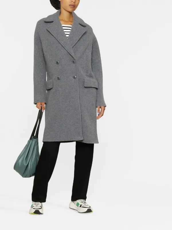 EMPORIO ARMANI グレー コート　L Emporio Armani ダブルコート | グレー | FARFETCH JP