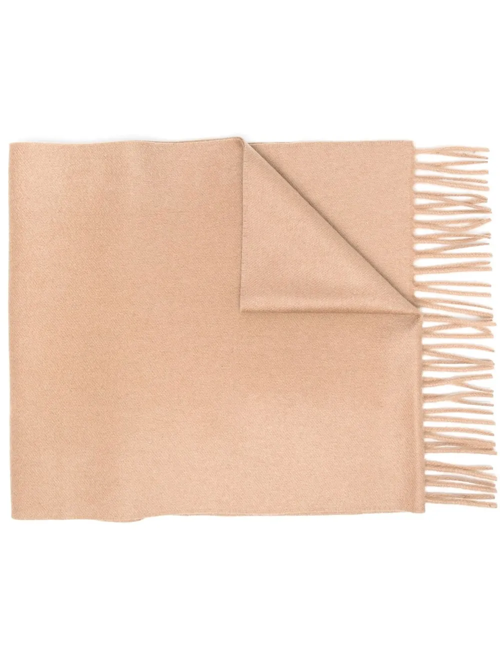 

BOSS cashmere fringed-edge scarf - Brown