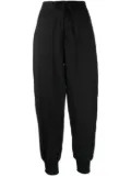 Y-3 logo-print wool track-pant - Black
