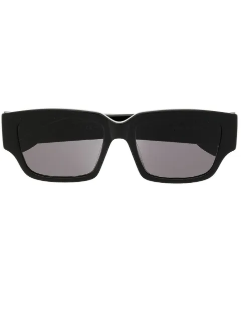 Alexander McQueen Eyewear Graffiti-print square-frame sunglasses