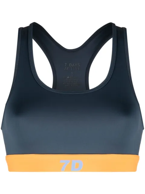 7 DAYS Active KK logo-print sports bra