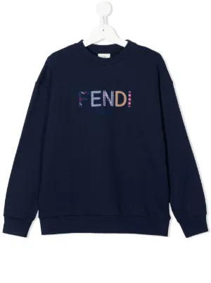 Fendi Kids ジップアップ スウェットシャツ | ブルー | FARFETCH JP