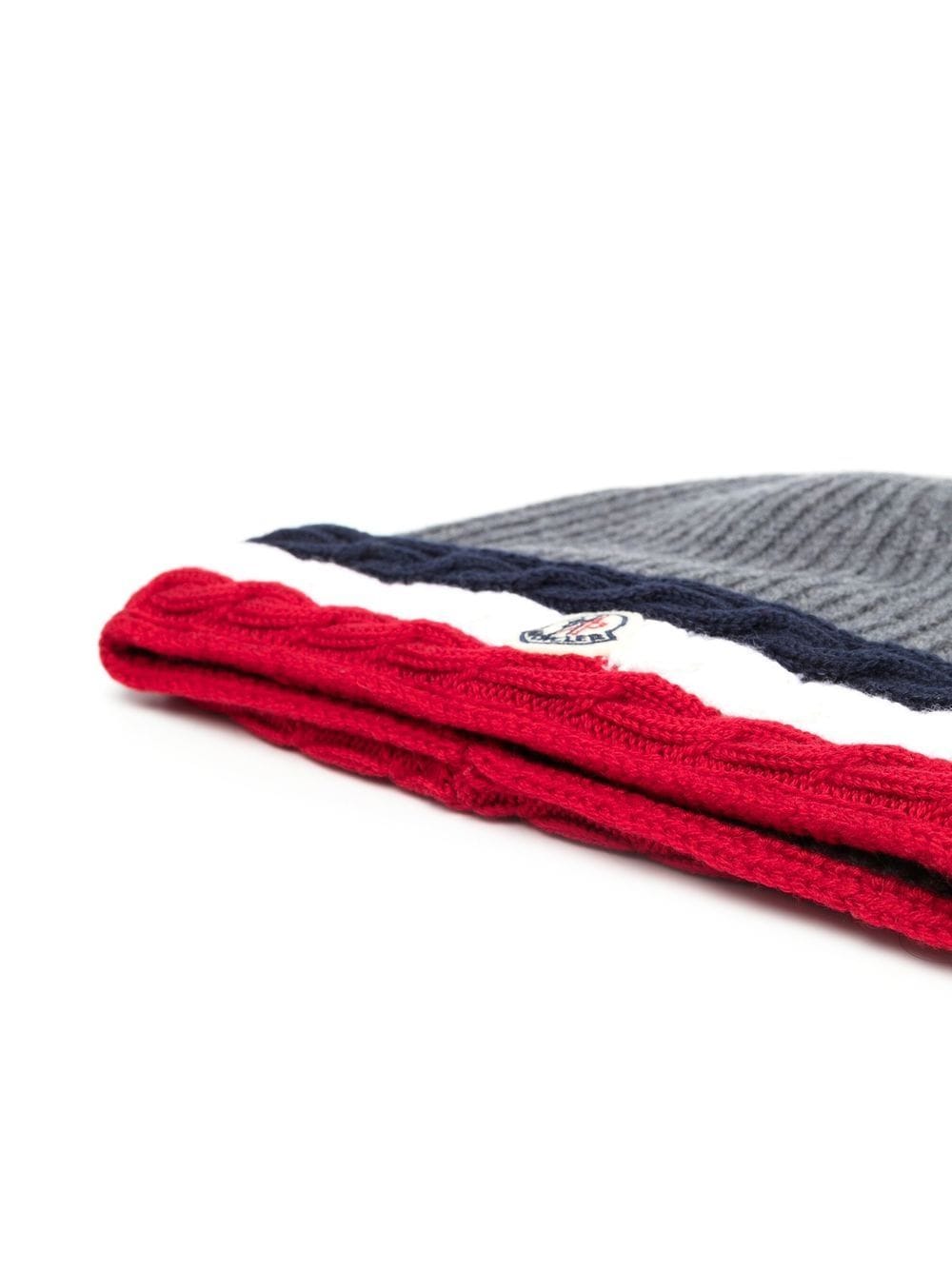 Image 2 of Moncler Enfant virgin-wool logo-patch hat