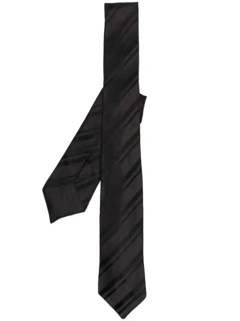 Saint Laurent diagonal stripe pattern tie