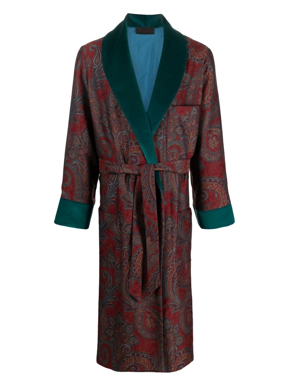ETRO paisley-print tie-waist robe