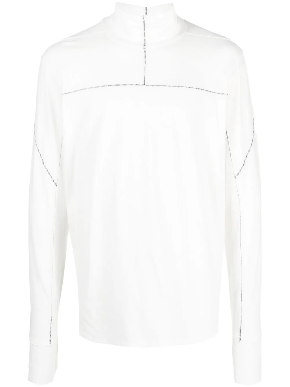

Thom Krom mock-neck long-sleeve top - White