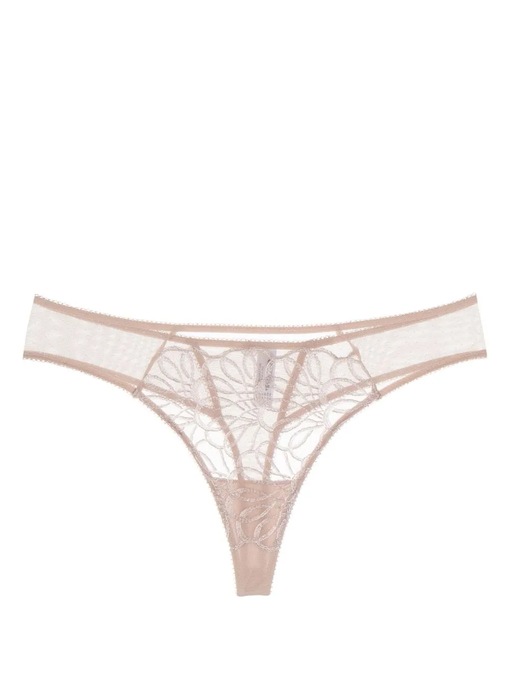 

Wacoal reflection lace-trim thong - Brown
