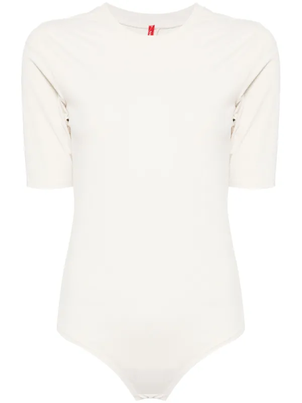 SPANX Suit Yourself Ribbed Bodysuit Neutrals FARFETCH TR