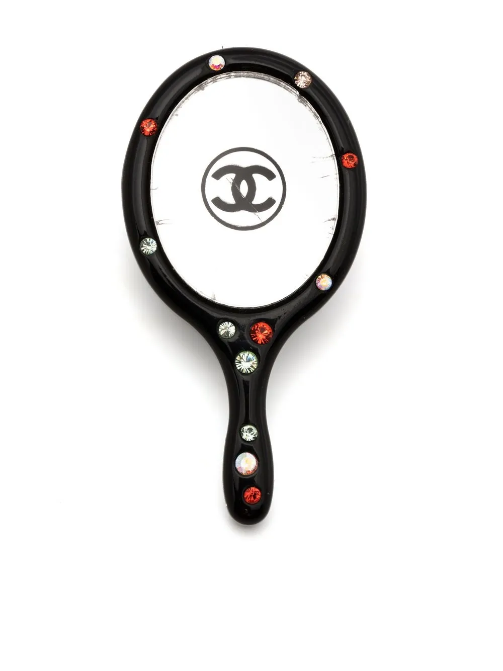 Image 1 of CHANEL Pre-Owned 2004 CC mirror-motif pin