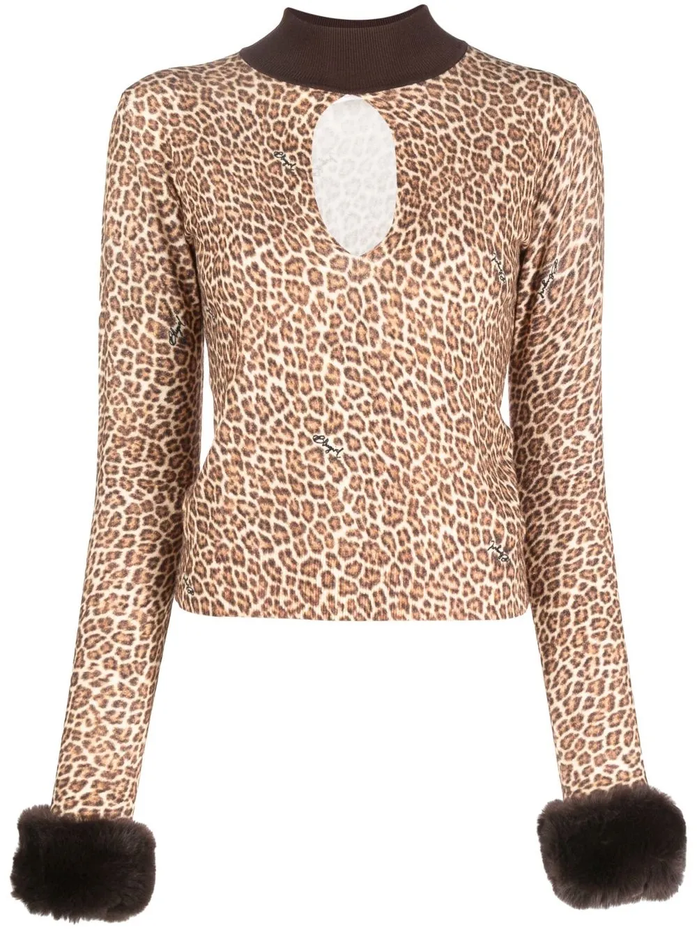 

Blugirl top con estampado de leopardo - Neutro