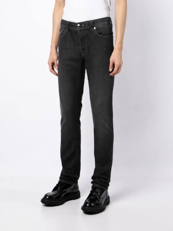 Sartoria Tramarossa Leonardo slim-cut mid-rise Jeans | Black
