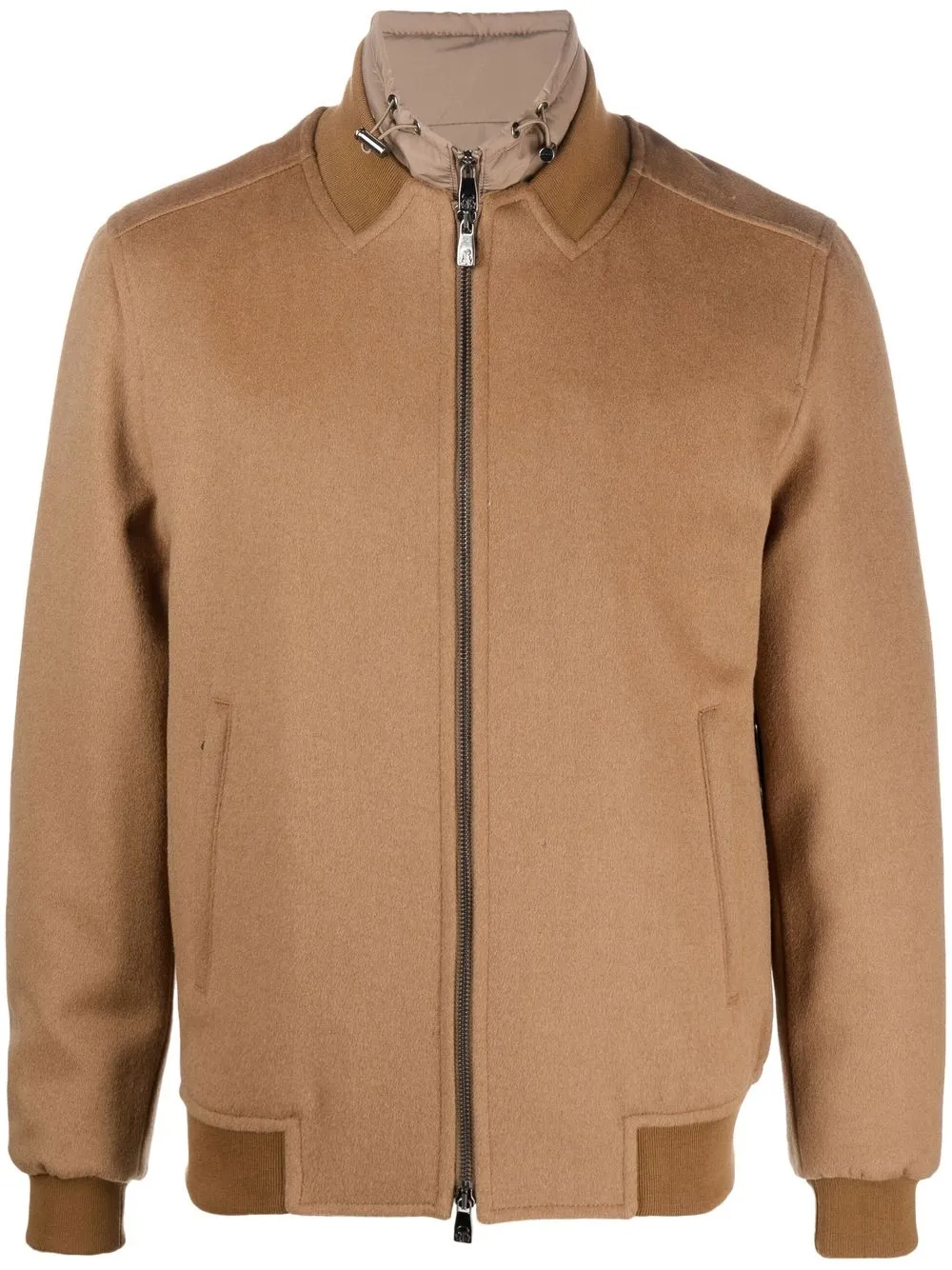 

Corneliani layered zip-up jacket - Neutrals