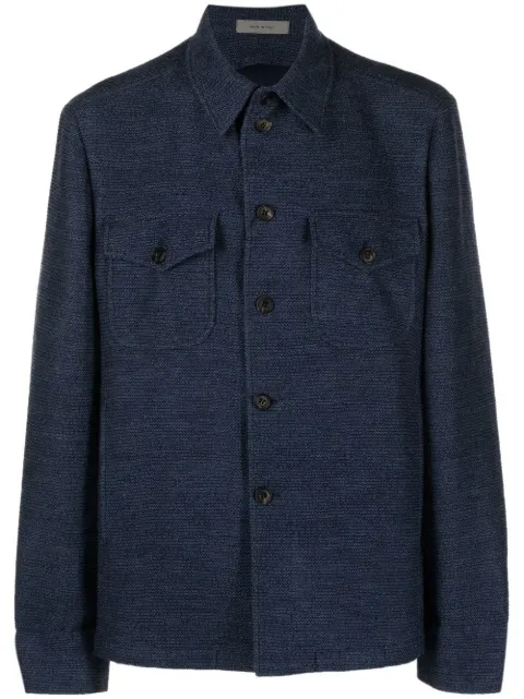 Corneliani jersey-knit long-sleeve shirt