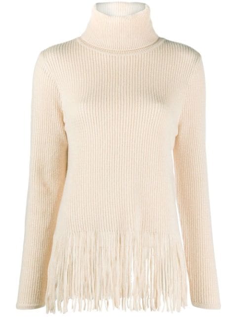 ZIMMERMANN fringe-detail knitted top