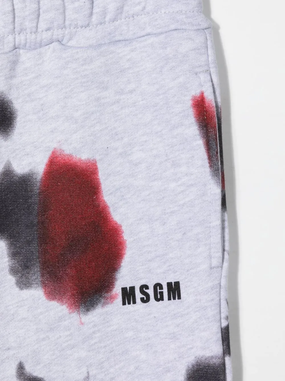  Msgm Kids Jogginghose Mit Farbklecksen   Grau 