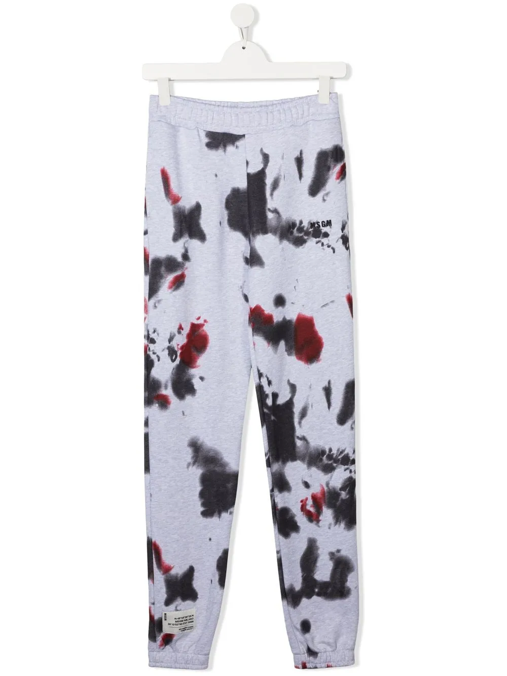 

MSGM Kids TEEN paint-splatter detail track pants - Grey