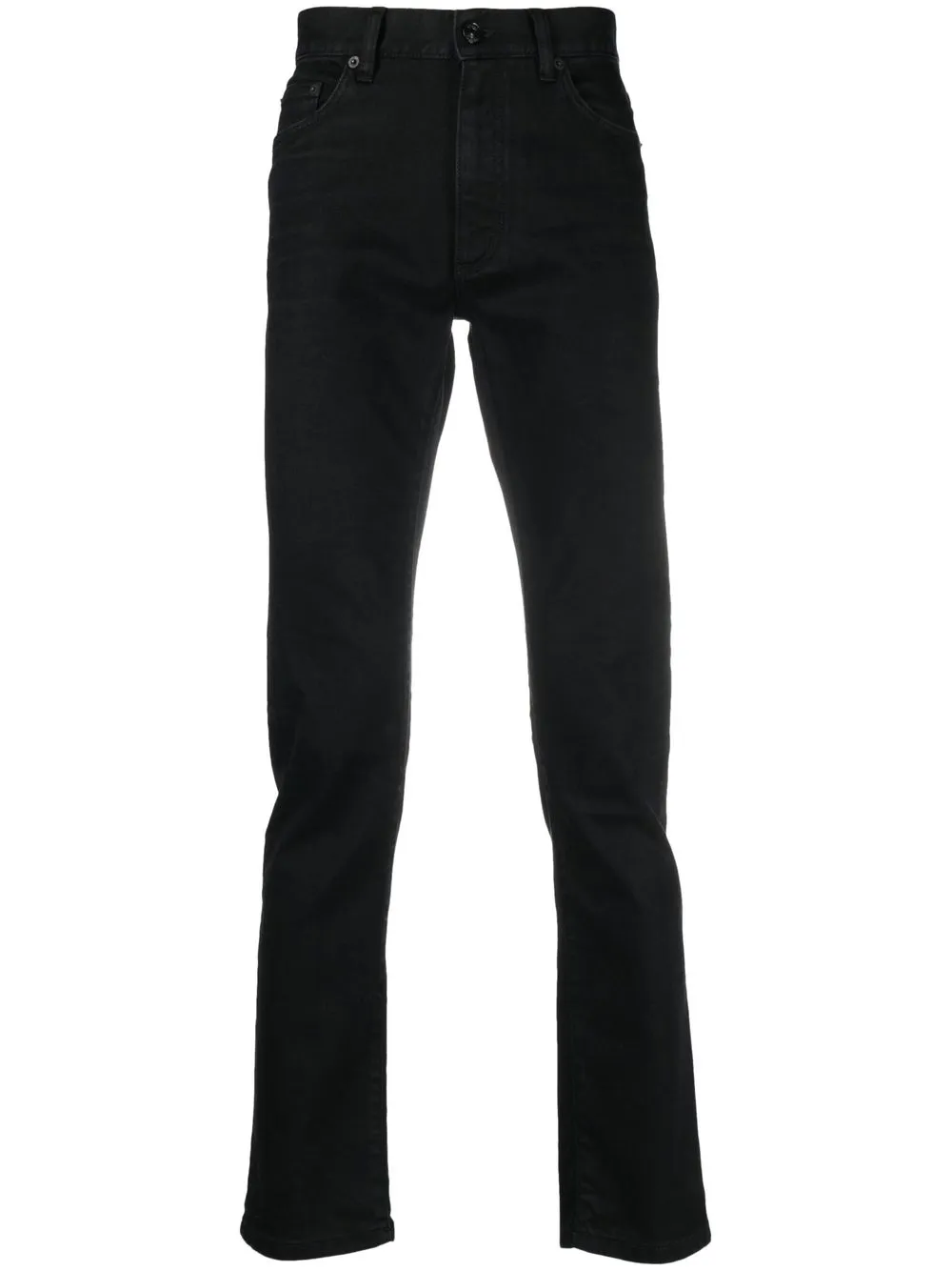 

Zegna jeans slim con efecto lavado - Negro