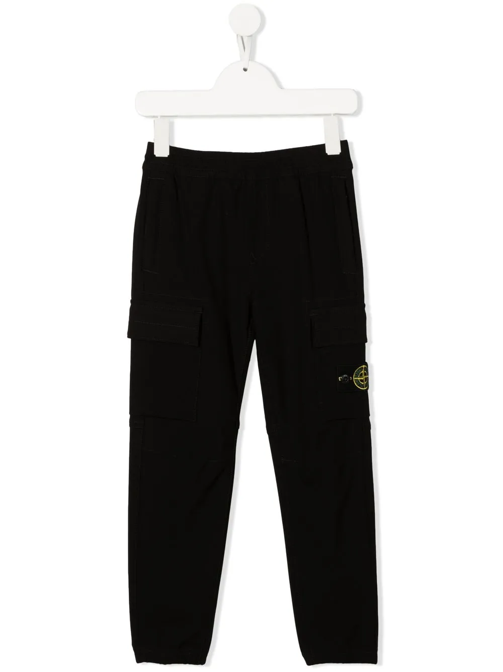 

Stone Island Junior pantalones cargo tapered - Negro