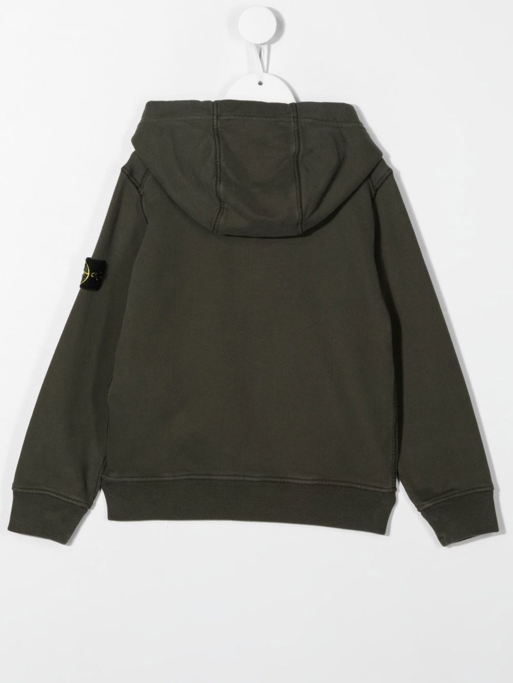 Stone Island Junior Hoodie met logopatch - Groen