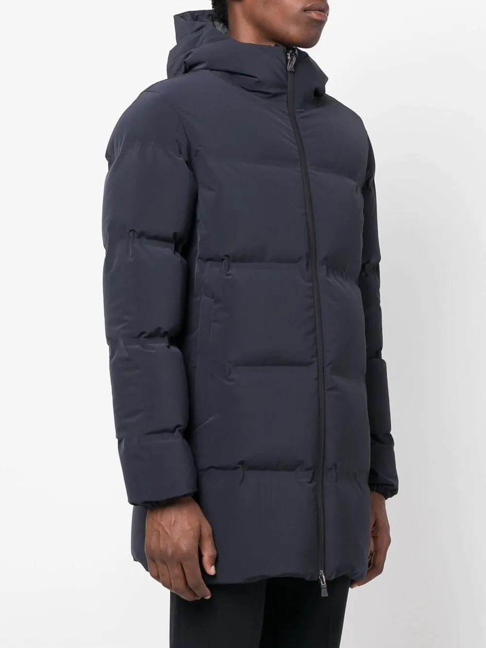  Herno Gefütterter Midimantel   Blau 