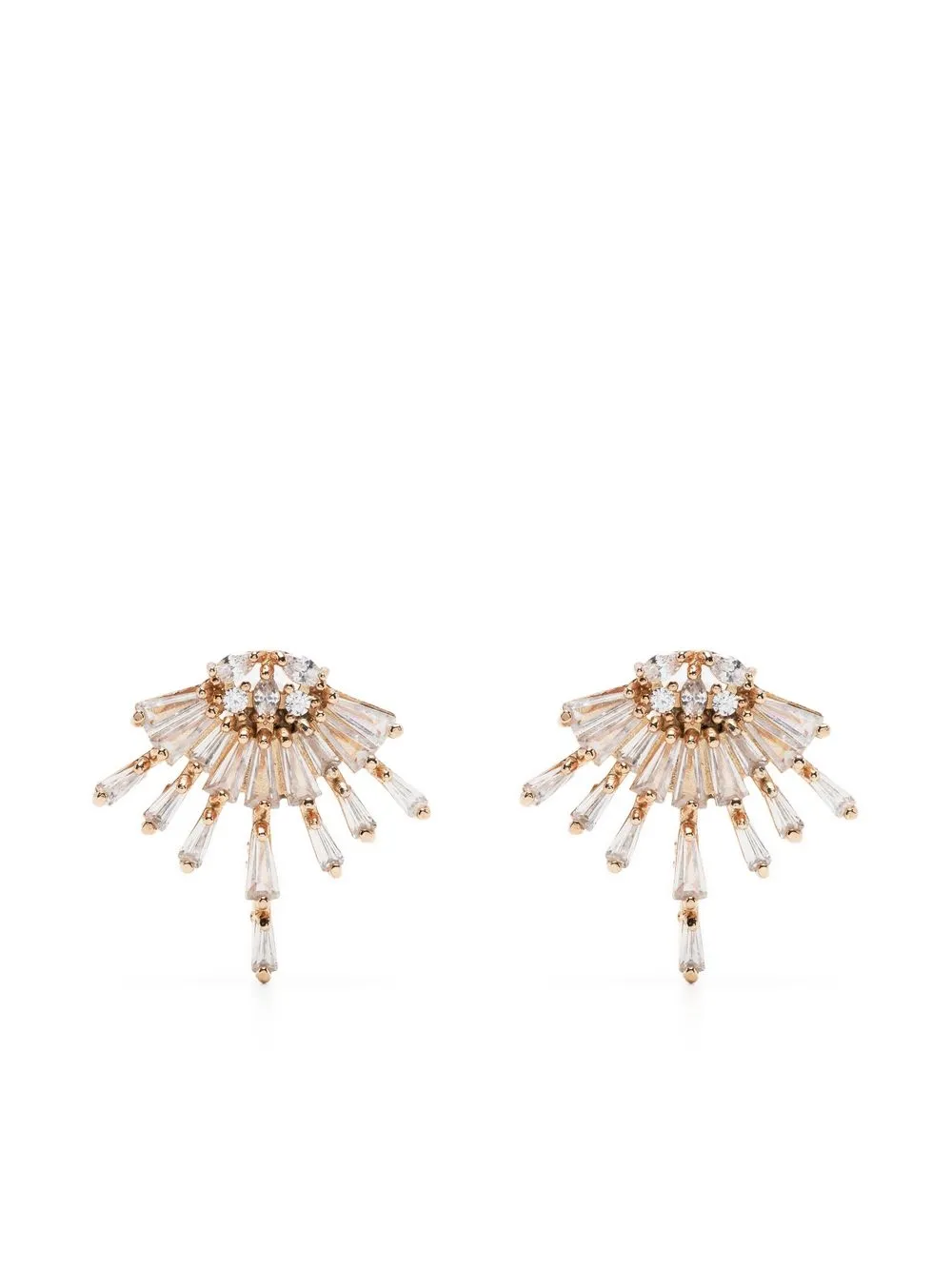 

Anton Heunis aretes con detalles de cristal - Dorado