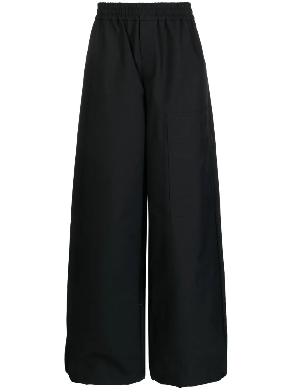 

Off-White high-waisted wide-leg trousers - Black