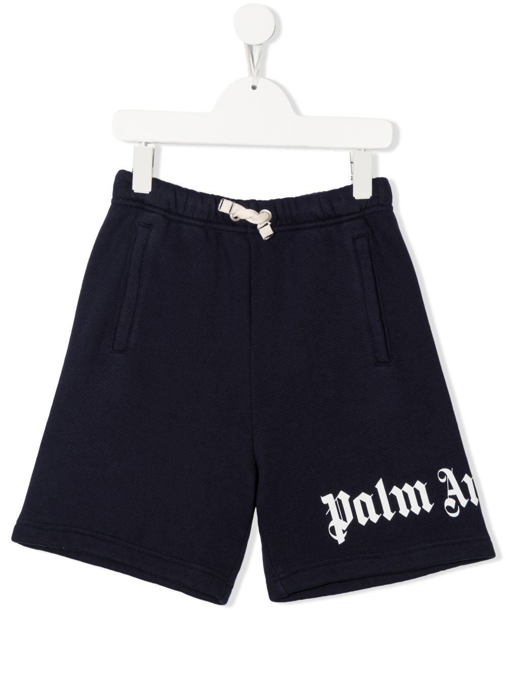 Palm Angels Kids logo-print shorts - Blue