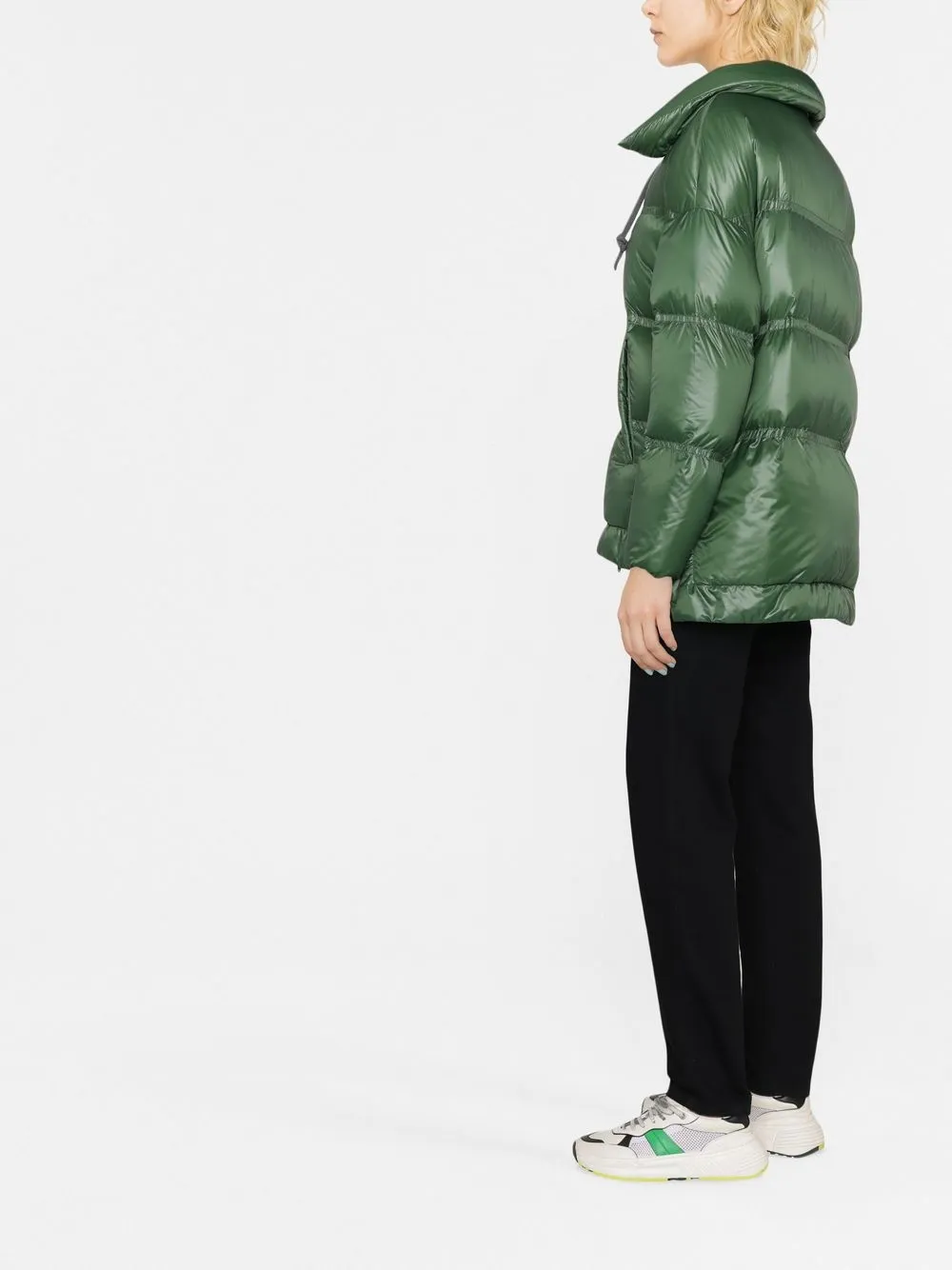 Herno Globe Padded Bomber Jacket In Green