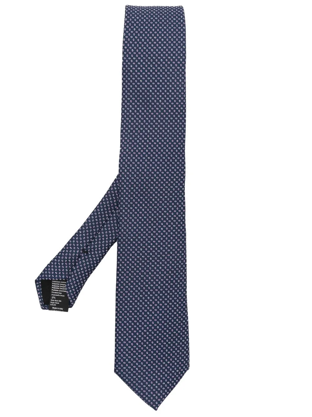 

BOSS geometric patterned-jacquard tie - Blue