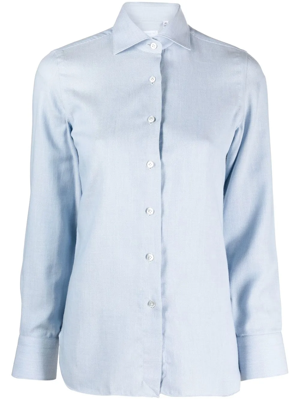

Finamore 1925 Napoli buttoned-up long-sleeved shirt - Blue