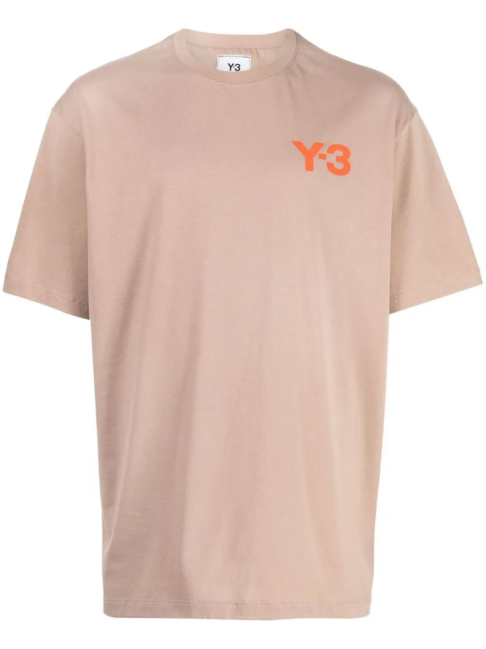 

Y-3 playera con logo estampado - Marrón