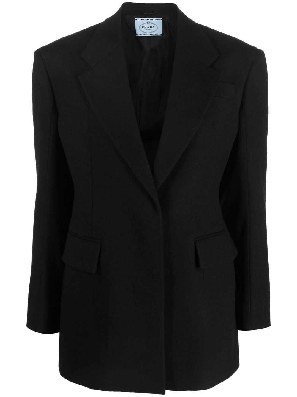 Prada button-front tailored blazer – Black