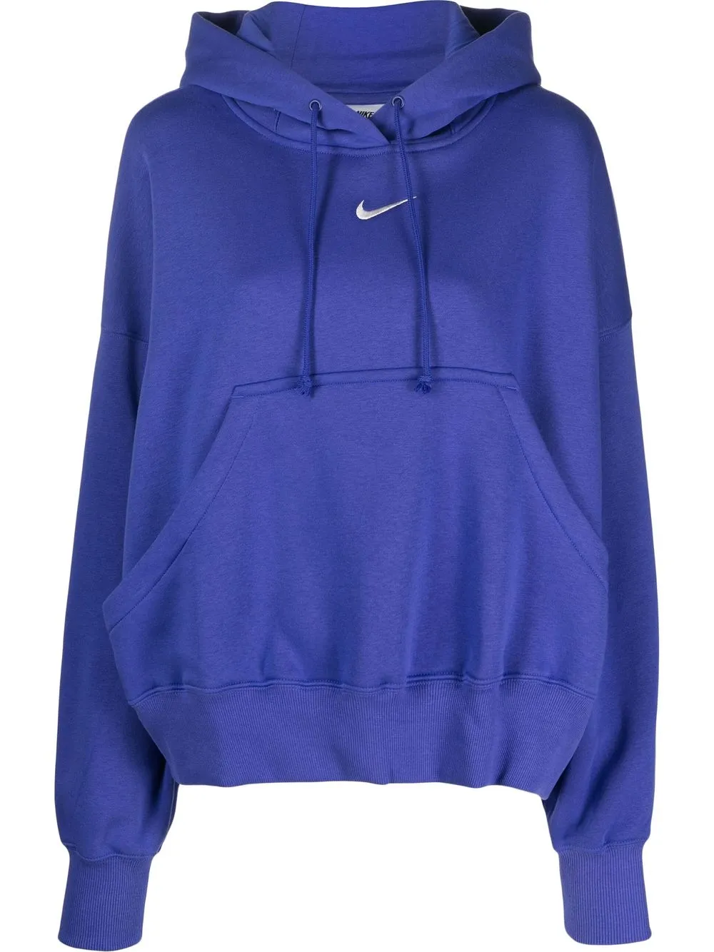 Nike Swoosh-logo Long-sleeve Hoodie In Purple