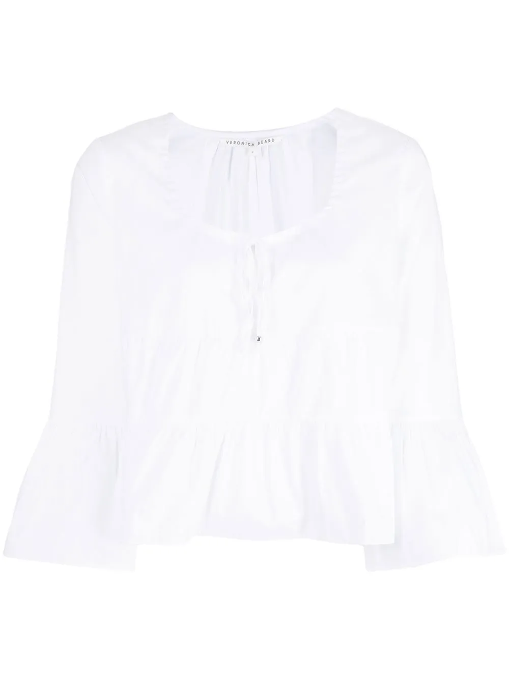 

Veronica Beard tiered frill shirt - White