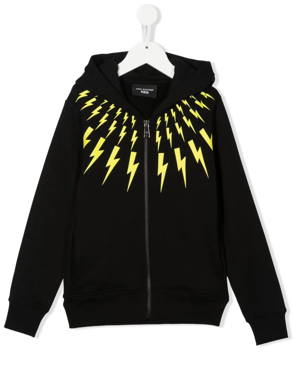 

Neil Barrett Kids hoodie con motivo Thunderbolt - 11041 NERO LIME