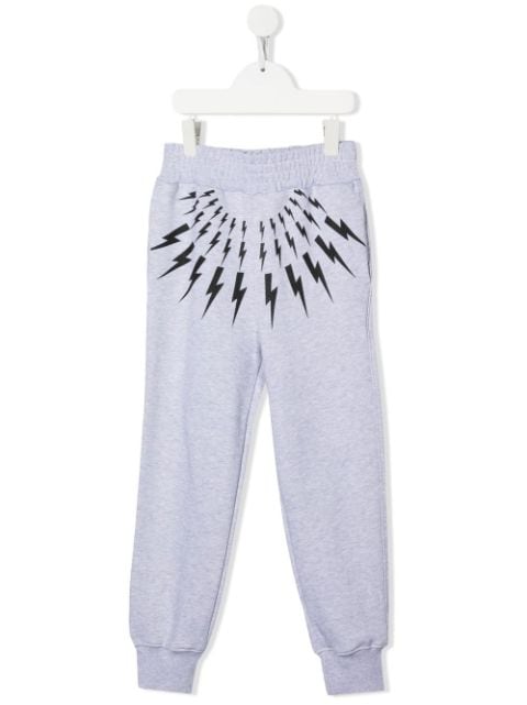 Fair Isle Thunderbolt print joggers