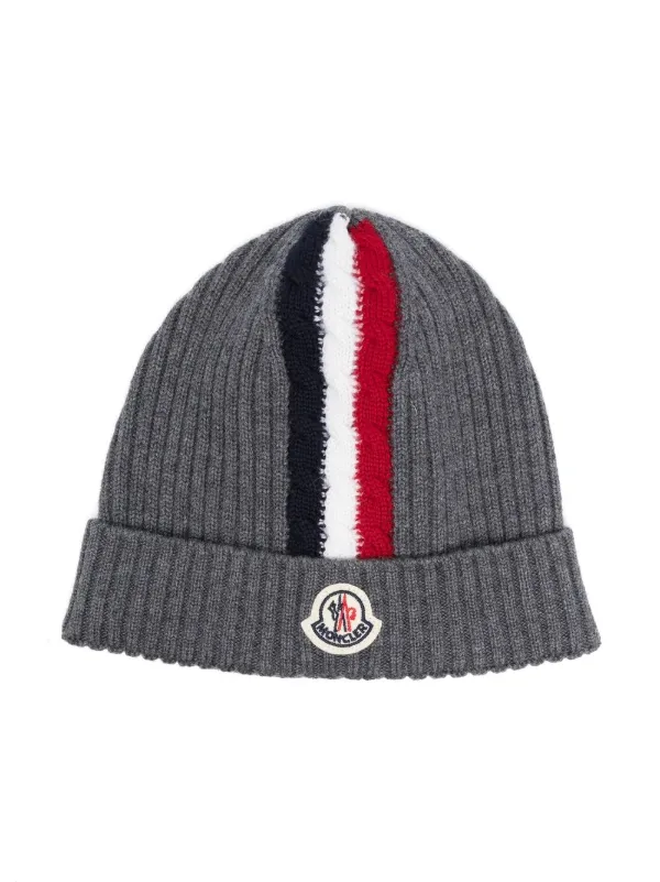 moncler striped hat