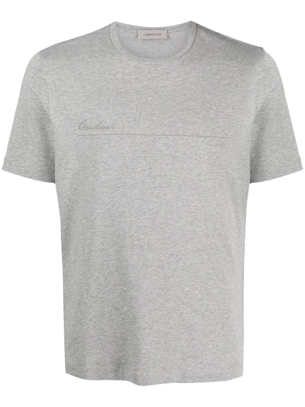 

Corneliani playera con estampado del logo - Gris