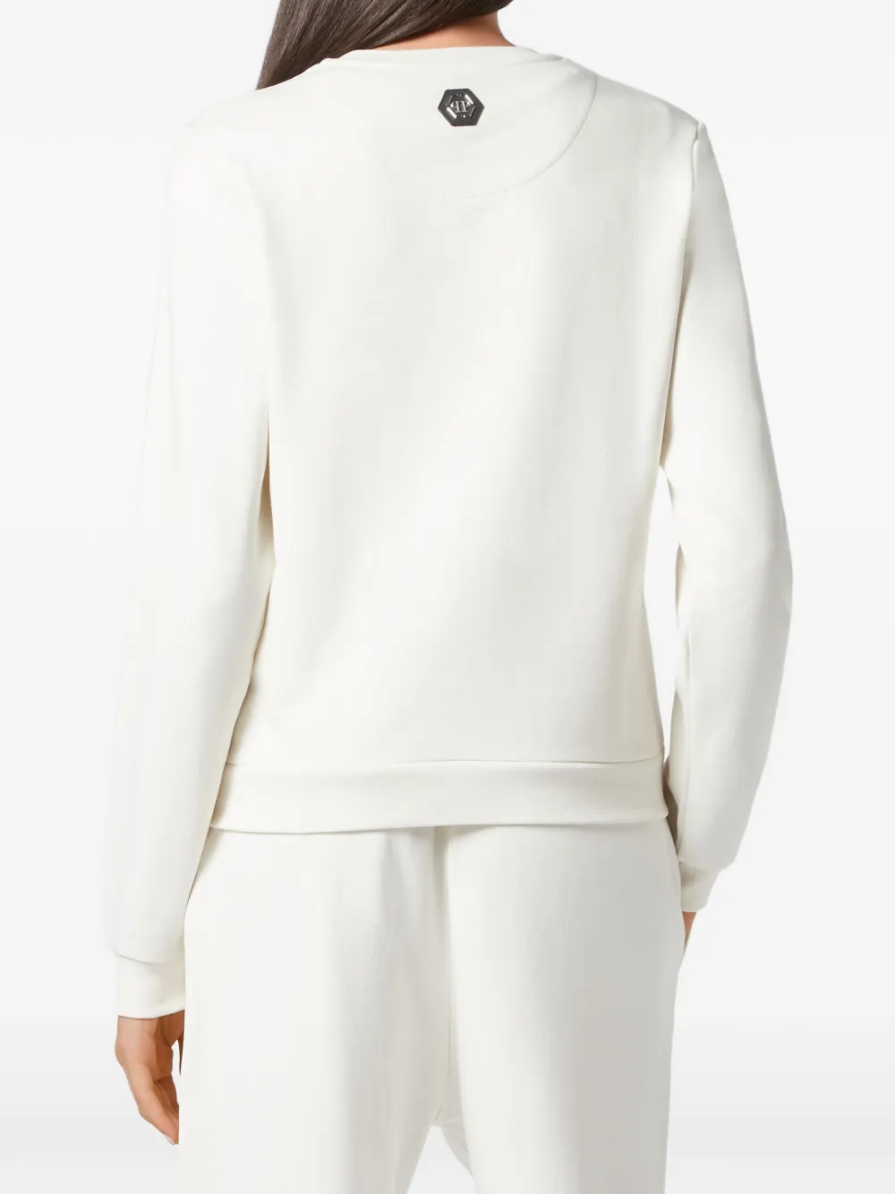 Philipp Plein Sweater met kenmerkend borduurwerk Wit