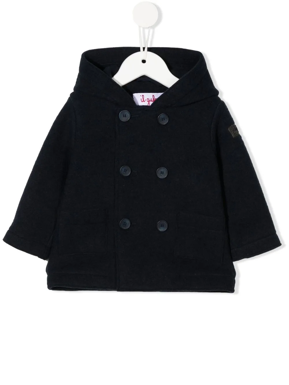 

Il Gufo double-breasted hooded coat - Blue