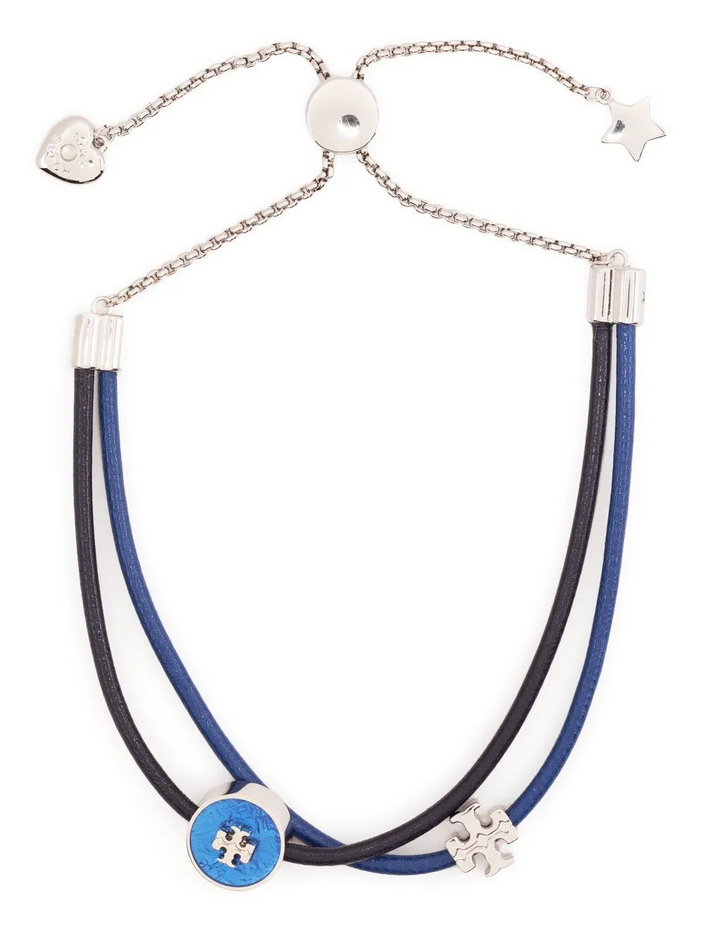 

Tory Burch Kira logo-charm bracelet - Blue