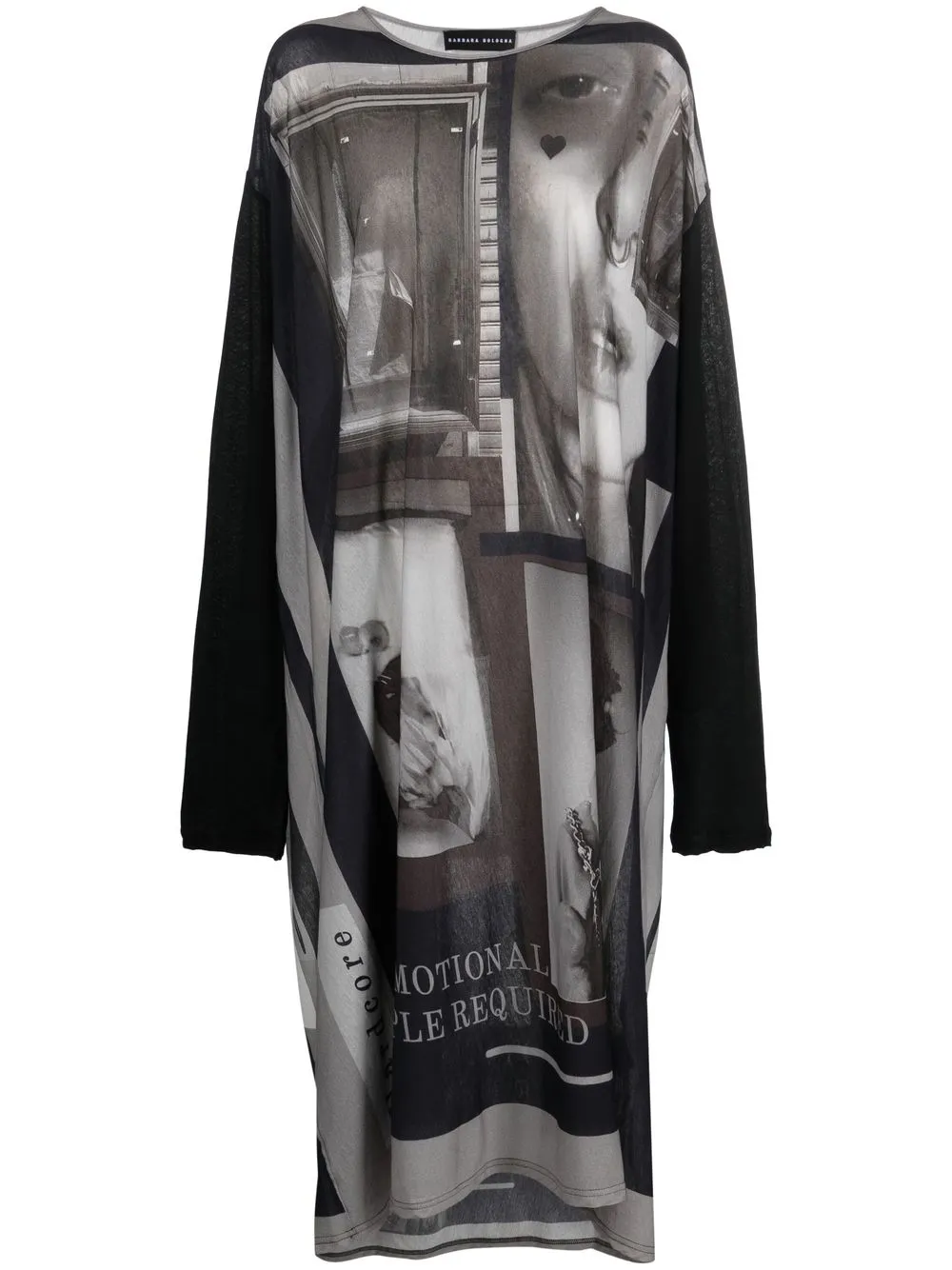 

Barbara Bologna vestido con estampado fotográfico - Gris