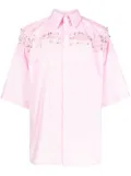 Natasha Zinko Box safety-pin detail shirt - Pink