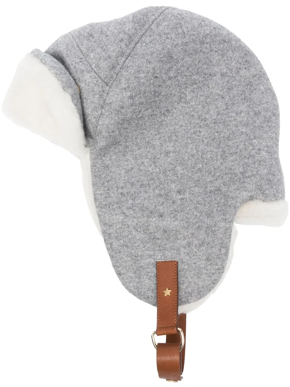 

Lorena Antoniazzi shearling-lined cap - Grey